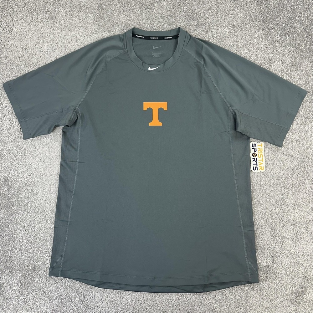 Tennessee Volunteers Shirt Mens XL Gray Nike Pro Compression PE Team Issue